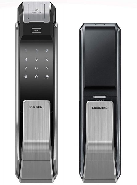 Samsung SHS-P718-LMK Push Pull Biometric Touchscreen Digital Door Lock,