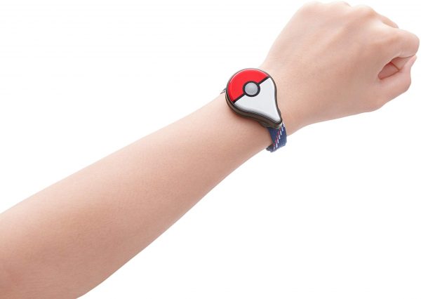 Pokemon Go Plus being worn as a bracelet