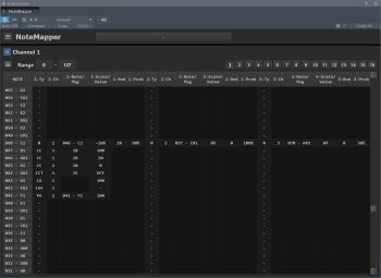 NoteMapper is plugin that allows you to map notes