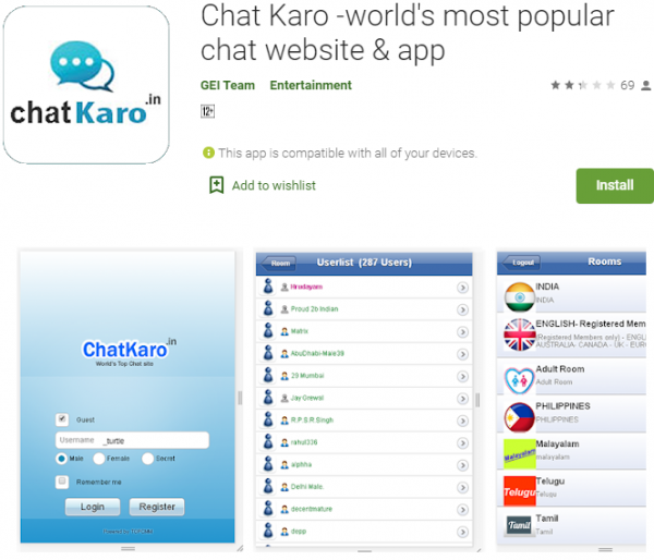 sites like omegle chatkaro