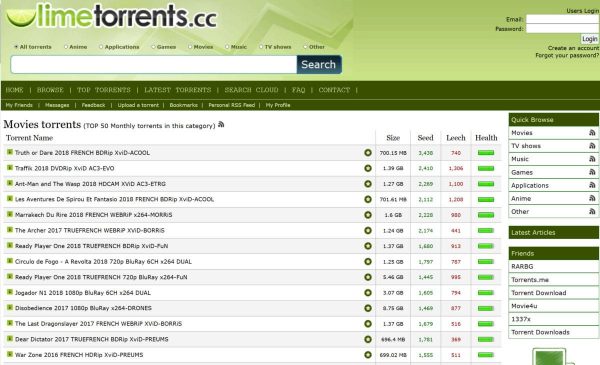 limewire torrent site