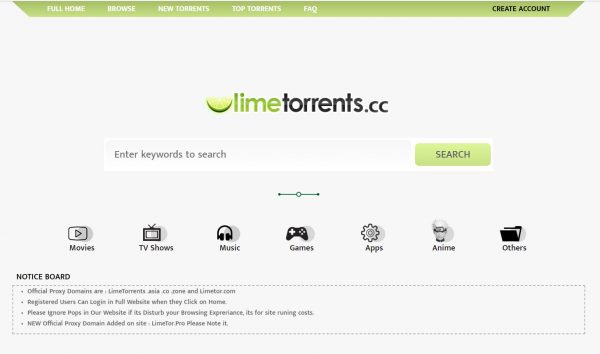 Top 40 LimeTorrents Proxy Sites You Should Know (100% Working)