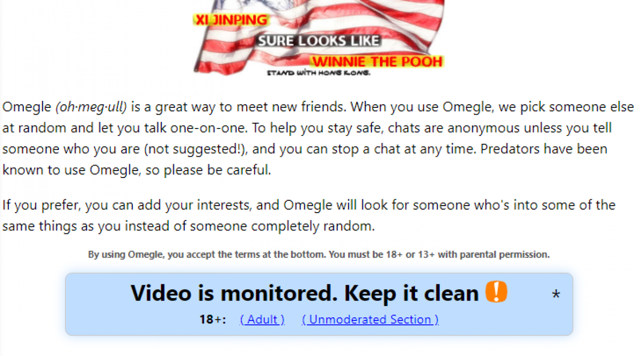 Clean monitored omegle it is keep video How To