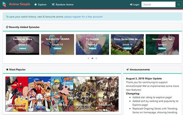 Watching anime is as simple as logging on to Animesimple.com