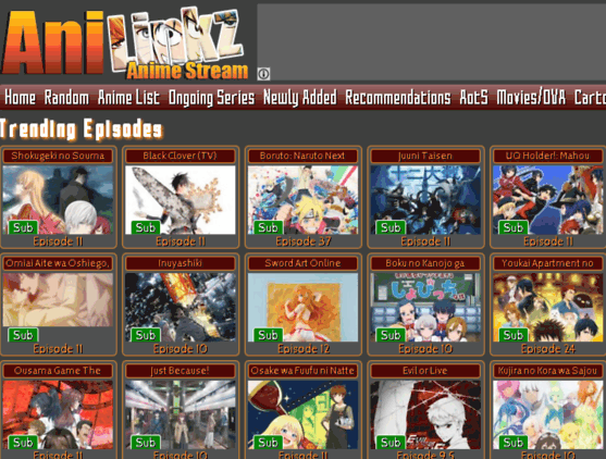 Anilinkz Anime Streaming Site