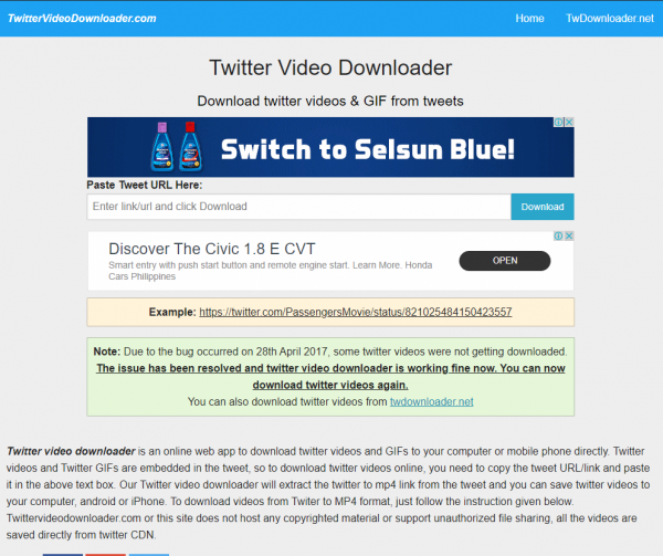How to download twitter videos Step 2