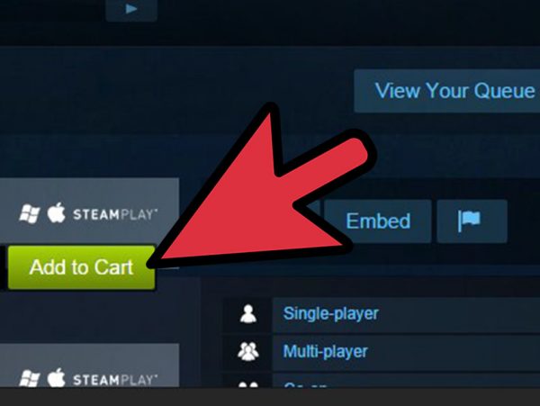 The fifth step to buying a game from Steam.
