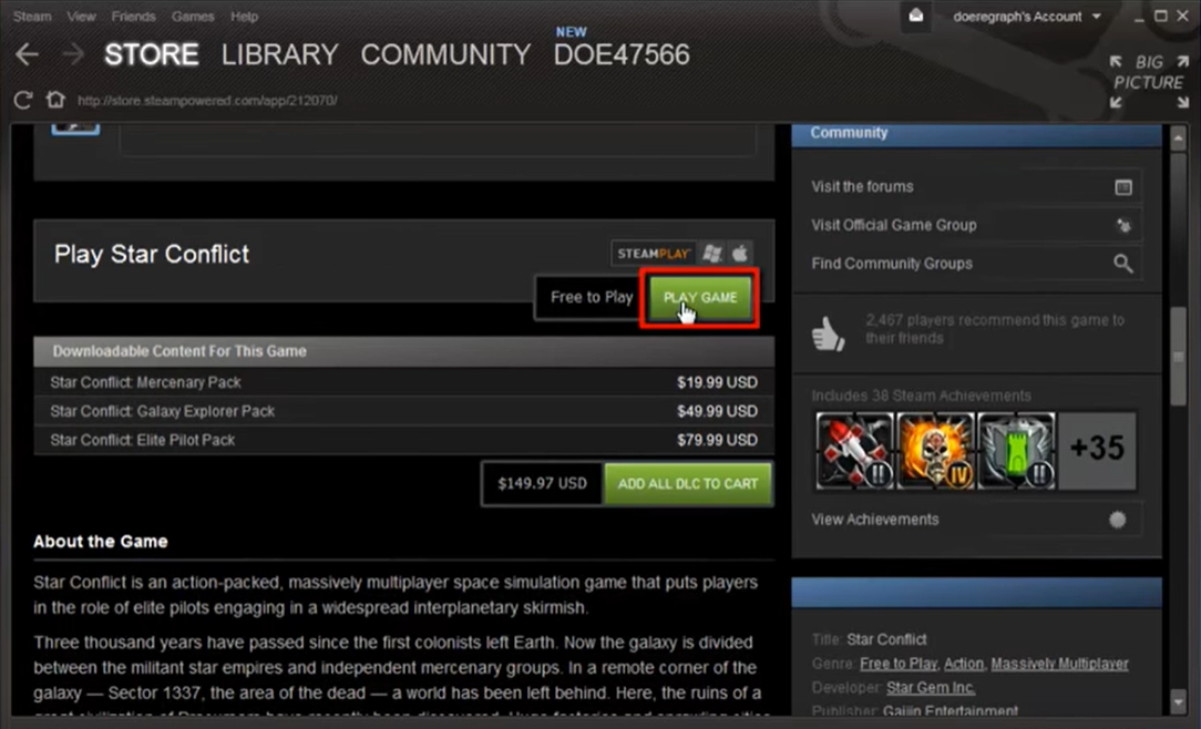 how to download game on steam