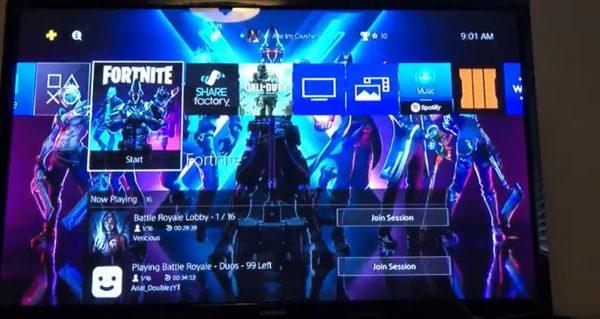 Fortnite is also available on PlayStation4