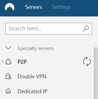 VPN app server setting
