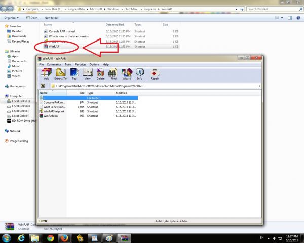 Comment installer WinRAR