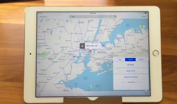 Apple Maps on iPad