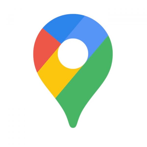 The official logo of Google Maps, one of the best navigation apps.