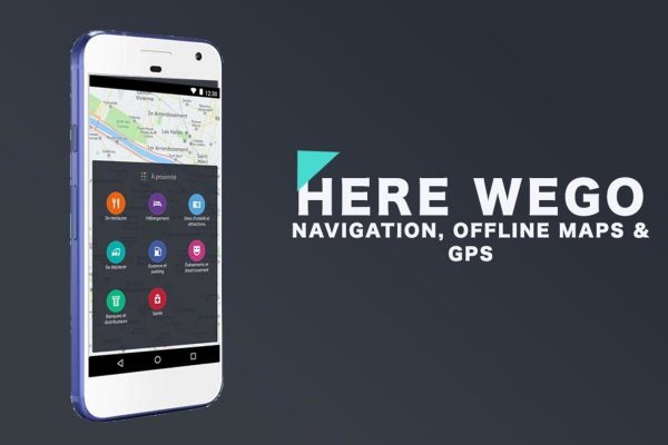 The official logo of the HereWeGo Maps navigation app.