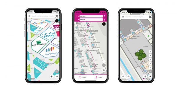 Mapwize’s sample of indoor navigation.