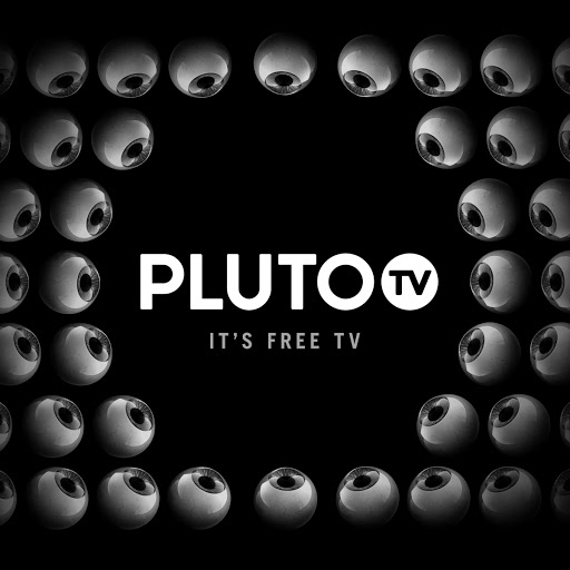 The logo for the Pluto TV streaming app.