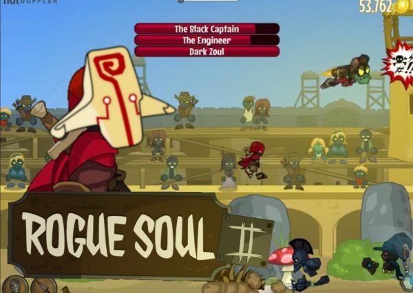 Rogue Soul, a side-scrolling beat ‘em up flash game.