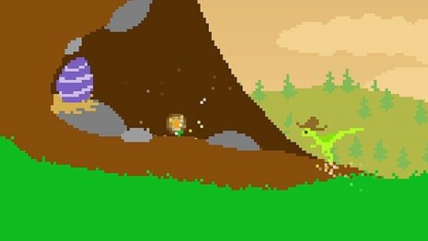 Dino Run, an endless runner flash game.