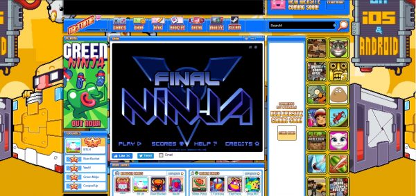 Final Ninja, a side-scrolling fighting game.