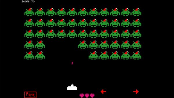 Space Invaders, another classic game made available for flash.