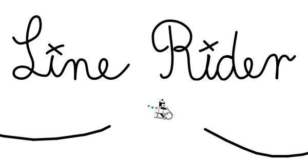 Line Rider, an endless runner flash game.