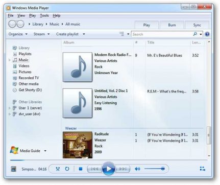 does windows media player play video