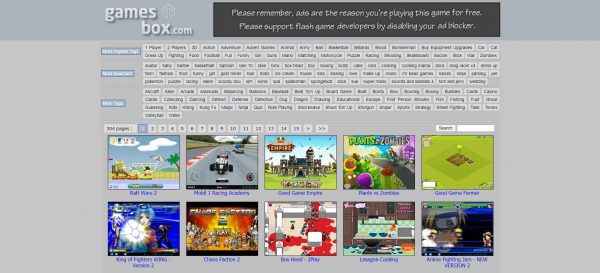 Gamesbox, another flash game website. It was formerly Y3 and operated like Y8.