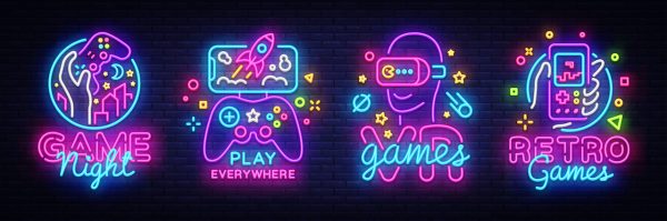 Gaming neon lights