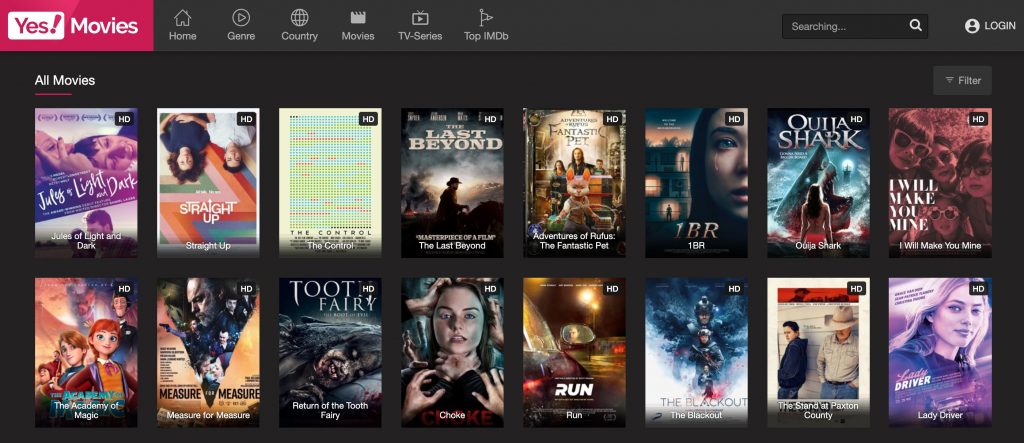 YesMovies as an ultimate Putlocker alternative
