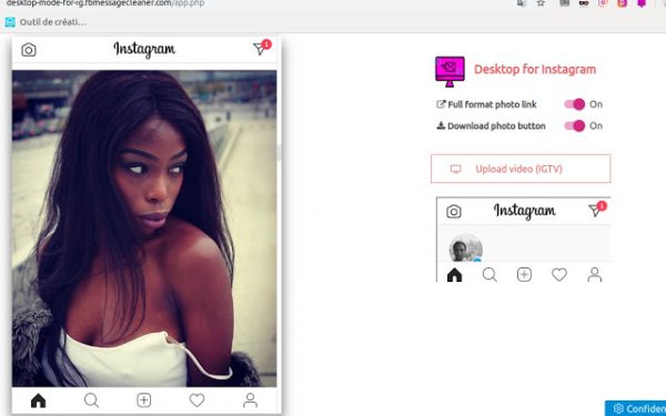 desktop for instagram