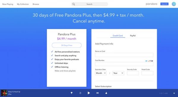 pandora plus free music download