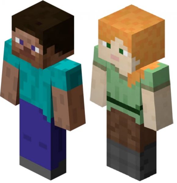 Minecraft alex and steve