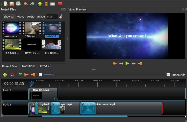 OpenShot Video Editor free video editing software