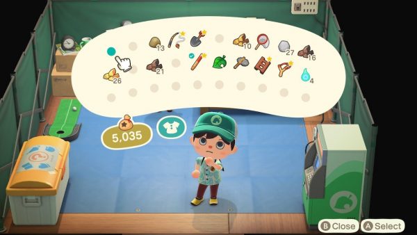 Animal Crossing Upgrading Inventory Space