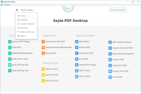 soda pdf 8 or sejda or foxit reader