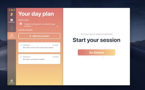 Best Productivity Apps: Serene