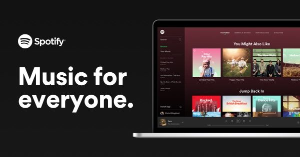 spotify web page