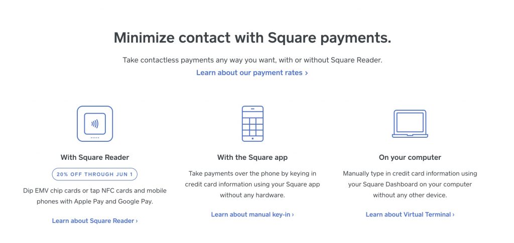 Square online payment