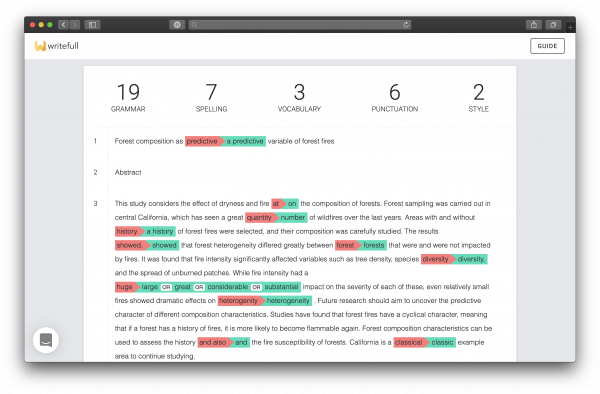 grammarly vs writefull