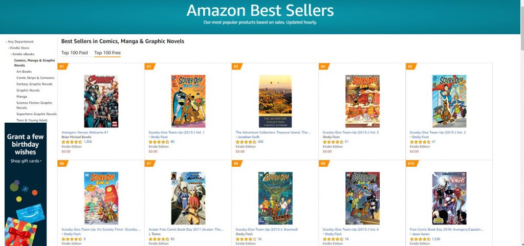 Amazon Best Sellers read comics online