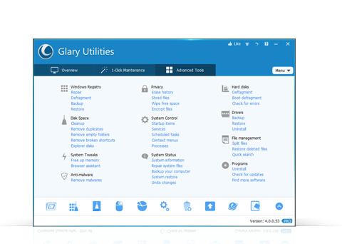 Glary Utilities CCleaner alternative 