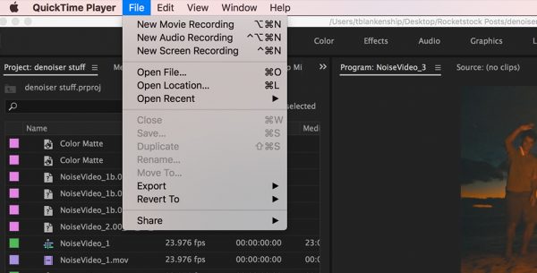 QuickTime Screen Recorder