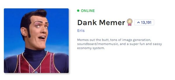 Dank Memer Discord Bot Server