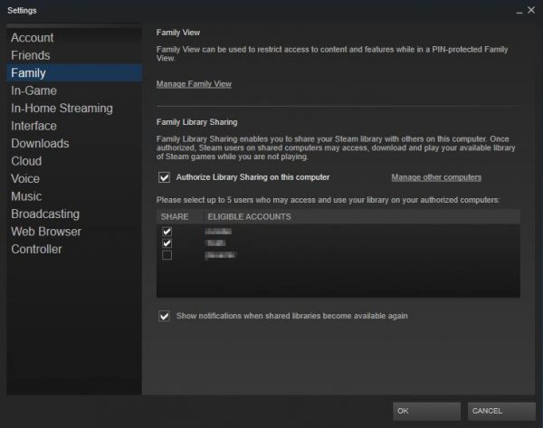 How to Steam Game Sharing Library with Multiple Users - 6