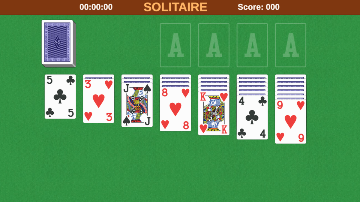 play solitaire screenshot