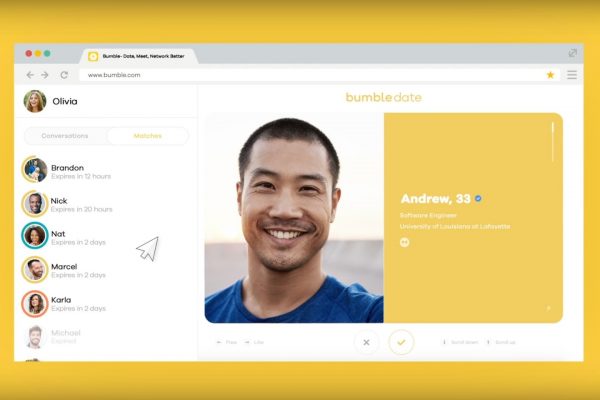 Bumble Web Screenshot