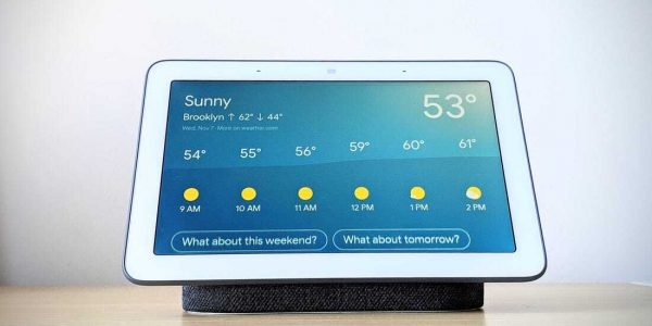 Google Home Hub Interface