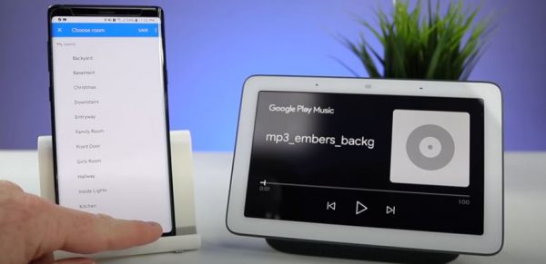 Managing Smart Home Devices Google home hub