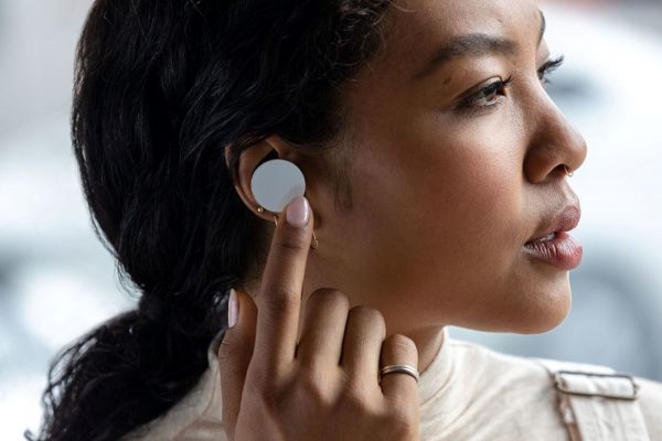 Surface Earbuds worn by Woman