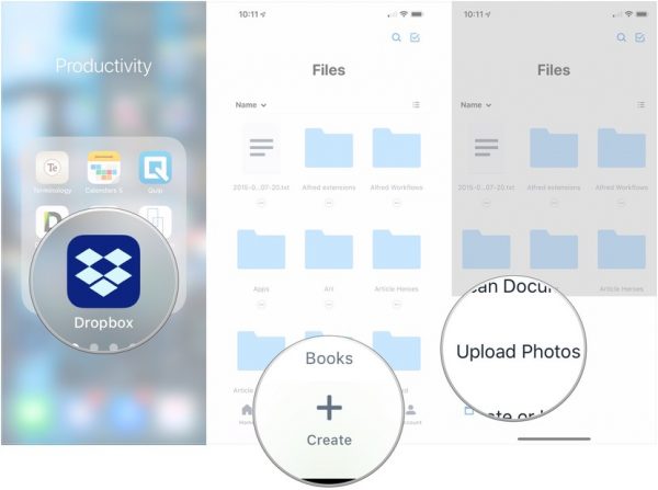 Transferring Photos From iPhone To Computers Through dropbox